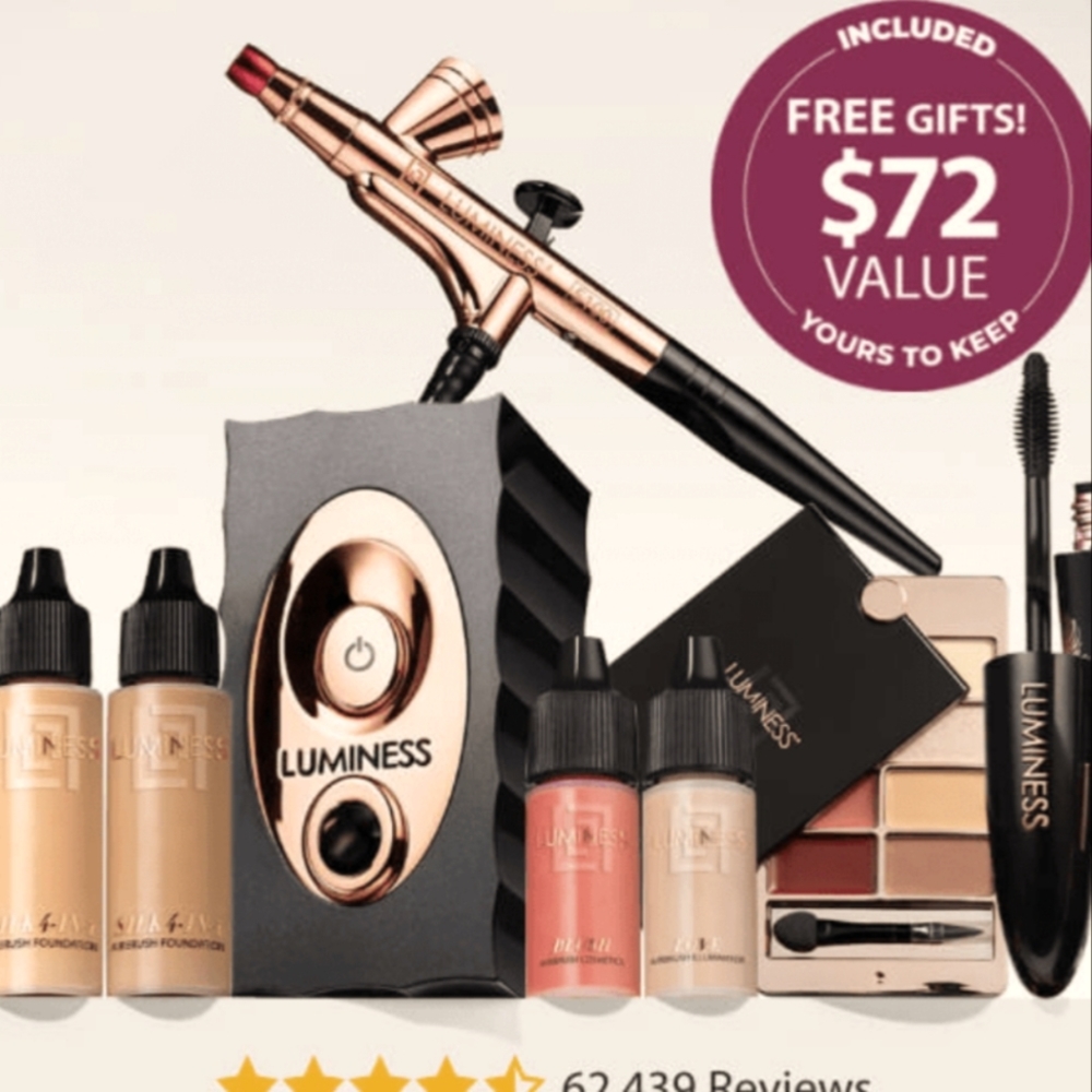 Luminess Silk Airbrush Kit Shade: Med, BNIB full kit & gifts